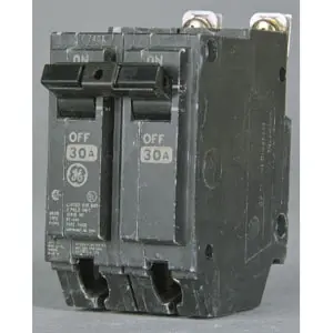 SK0486629-US20260702-105043-0 GE THQB2120 THQB Miniature Circuit Breaker, 120/240 VAC, 20 Amp, 10 kA, 2 Pole - Image 1