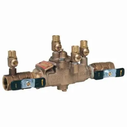 SK0486668-US20260702-105043-0 Watts 0391002 LF009, LF009-QT Reduced Pressure Zone Assembly, 1/2 in Nominal, NPT End Style, Quarter-Turn Ball Valve - Image 1