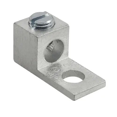 ILSCO TA-2 Aluminum Mechanical Lug Conductor Range 2-14 1 Port 1 Hole 1/4in Bolt Size