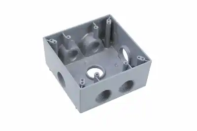 Legrand WPB382 WP BOX 2G 7 HOLE 3/4 GY