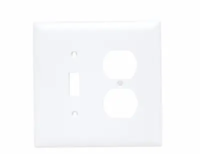 Legrand TPJ18W Pass & Seymour TPJ18 Wall Plate, Toggle / Duplex - Jumbo White