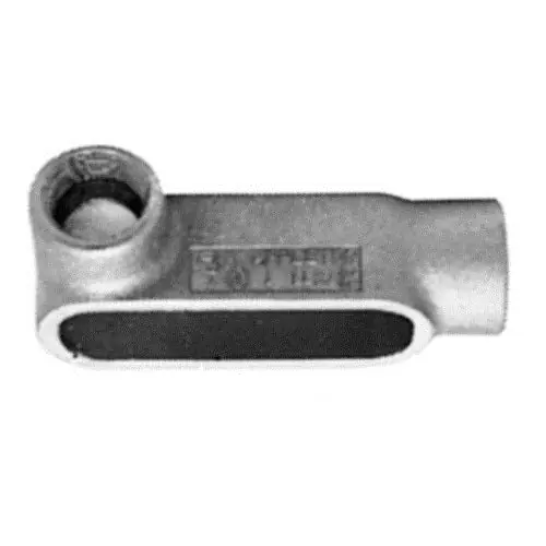 SK0486979-US20260702-105043-0 Appleton LL107 Type LL Conduit Outlet Body, 4 in Hub, Form 7, 244 cu-in, Grayloy Iron - Image 1