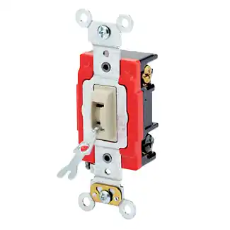 Leviton 1223-2IL 20 Amp 277 Volt 3-Way Locking AC Toggle Switch