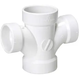 SK0487274-US20260702-105043-0 Mueller 05821 Streamline Double Reducing Sanitary Tee 4 x 4 x 3 x 3 in - Image 1