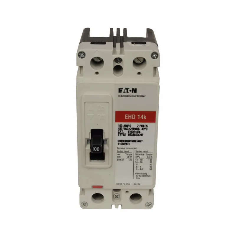 SK0487324-US20260702-105043-0 Eaton EHD2050 Series C F Frame Molded Case Circuit Breaker 50 A 2 Pole - Image 1