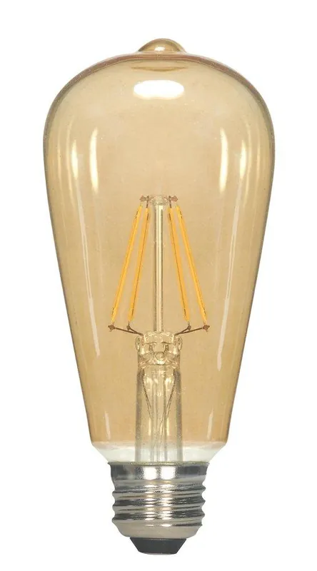 SATCO S9579 6.5W ST19 Dimmable LED Light Bulb with Medium Base