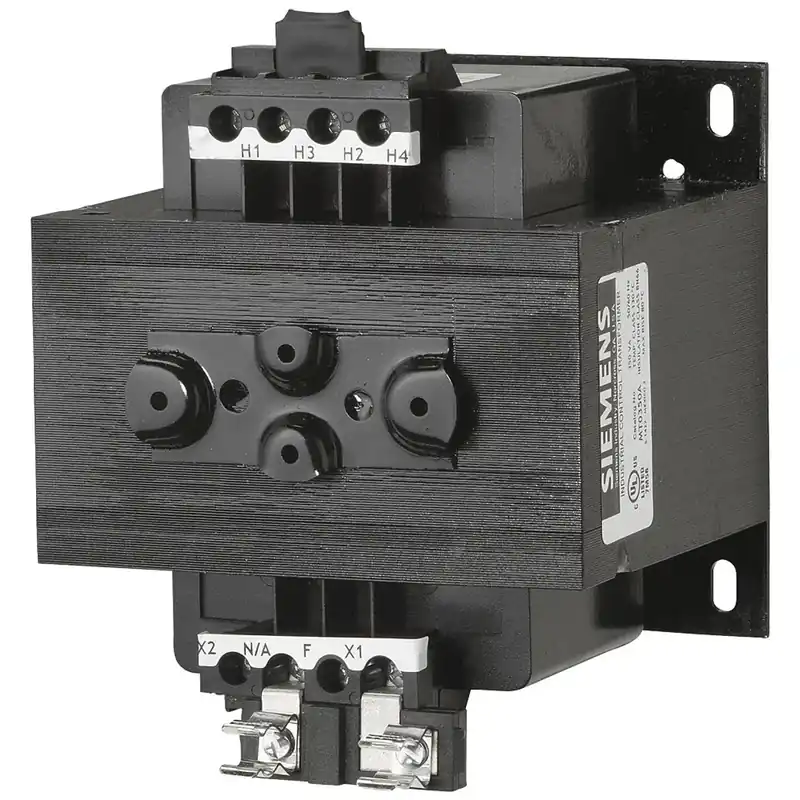 Siemens MT0350A Control Power Transformer, 240/480 VAC Primary, 120 VAC Secondary, 350 VA Power Rating