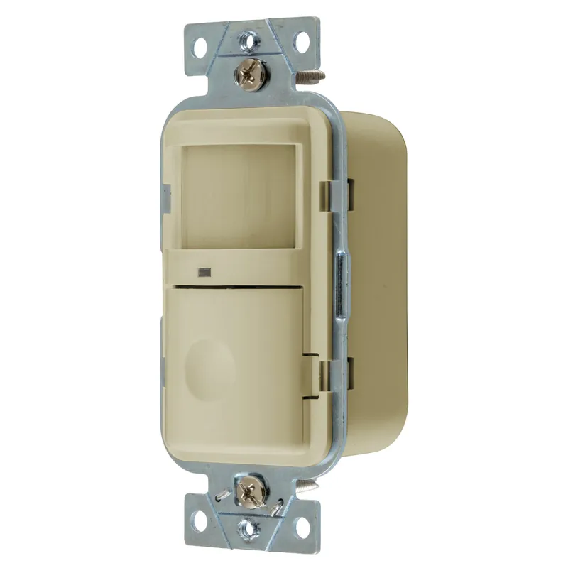SK0487459-US20260702-105043-0 Hubbell WS2000I OCC/VAC Sensor, PIR, 120/277V, Ivory - Image 1