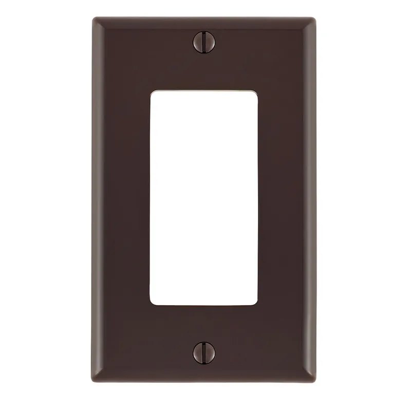 Leviton 80401-N Decora Standard Size Wallplate 1 Gang Brown