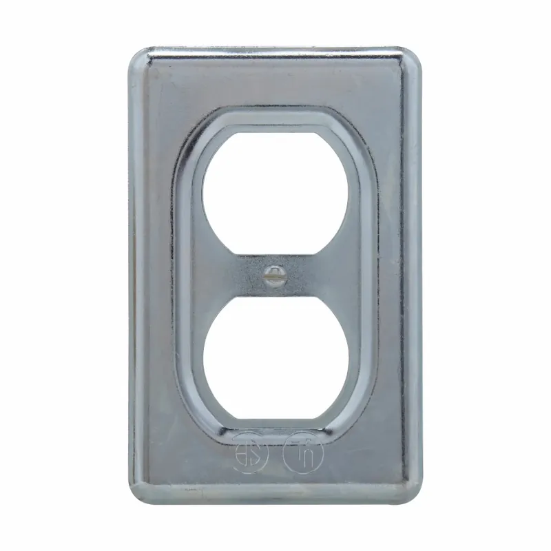 Crouse-Hinds DS23SA Duplex Receptacle Cover 1-Gang Sheet Aluminum