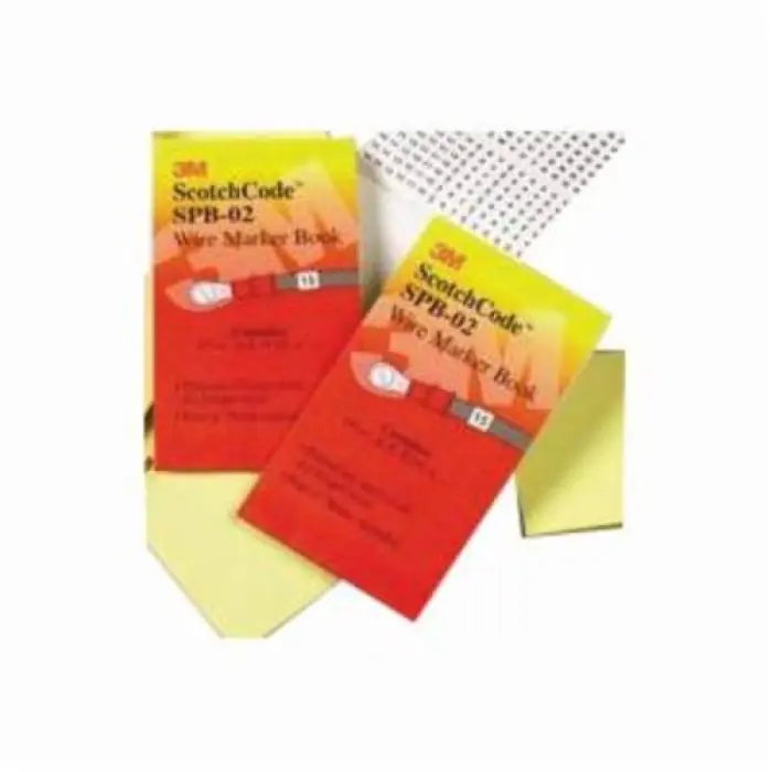 3M SPB-02 Scotchcode Pre-Printed Wire Marker Book
