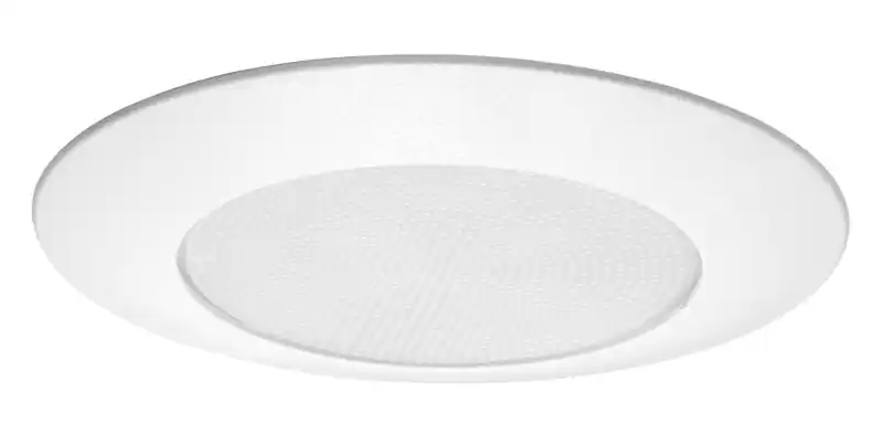 Juno V3020-PW 6 Inch 40/60/65/75 W A19/BR/PAR30/30L Stippled Opal Lensed Compatible Trim
