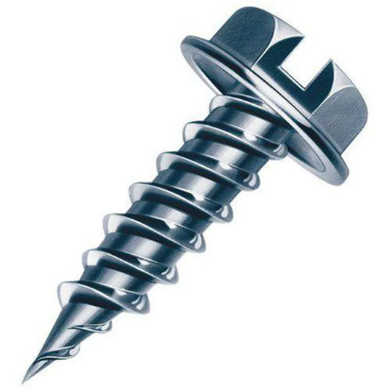 Malco HW8X1Z Zip-in 8 mm x 1 in. Zinc Plated Hex Washer Head Self-Drilling & Tapping Screw (Pack of 7000)