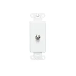 SK0487778-US20260702-105043-0 Leviton 40681-W Decora Insert, FCONN White - Image 1