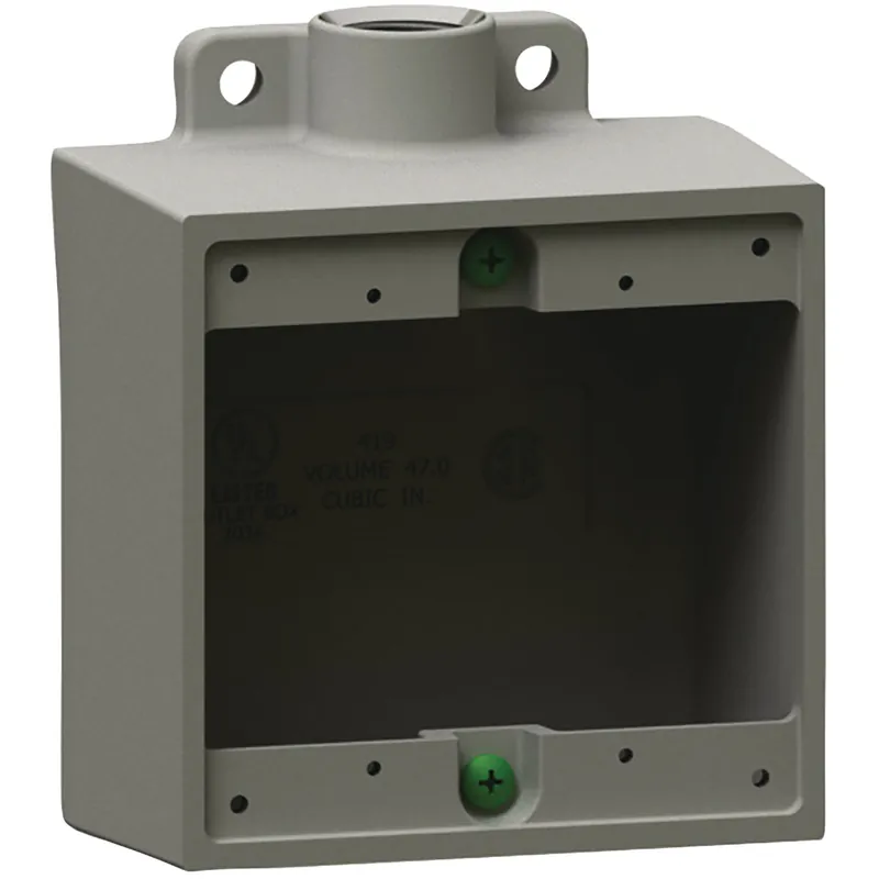 SK0487830-US20260702-105043-0 Hubbell 2FD-1 Killark Dbl Gang Deep 1/2 Device BX - Image 1