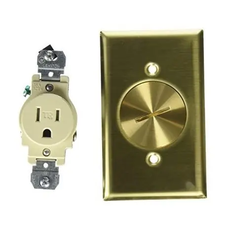 SK0488029-US20260702-105043-0 Mulberry 94111 Standard Wallplate, 1 Gang, 4-1/2 in H x 2-3/4 in W, Solid Brass - Image 1