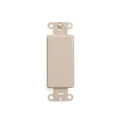 SK0488080-US20260702-105043-0 Leviton 80414-I QuickPort Decora Multimedia Blank Insert, Ivory, Nylon - Image 1