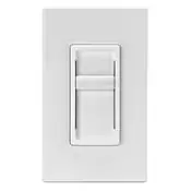 Leviton 6672-1LI SureSlide Universal 150W LED/CFL Incandescent Slide-To-Off Dimmer Ivory