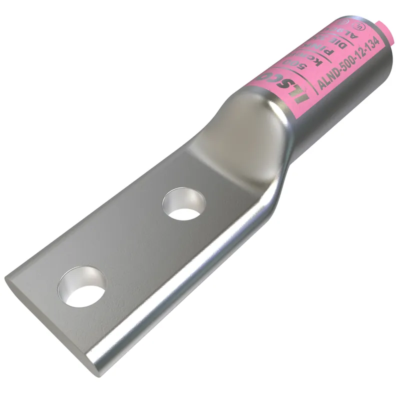 ILSCO ALND-500-12-134 Surecrimp Aluminum Compression Lug 500 KCMIL 2 Holes 1/2in Bolt Size 1-3/4in Hole Spacing