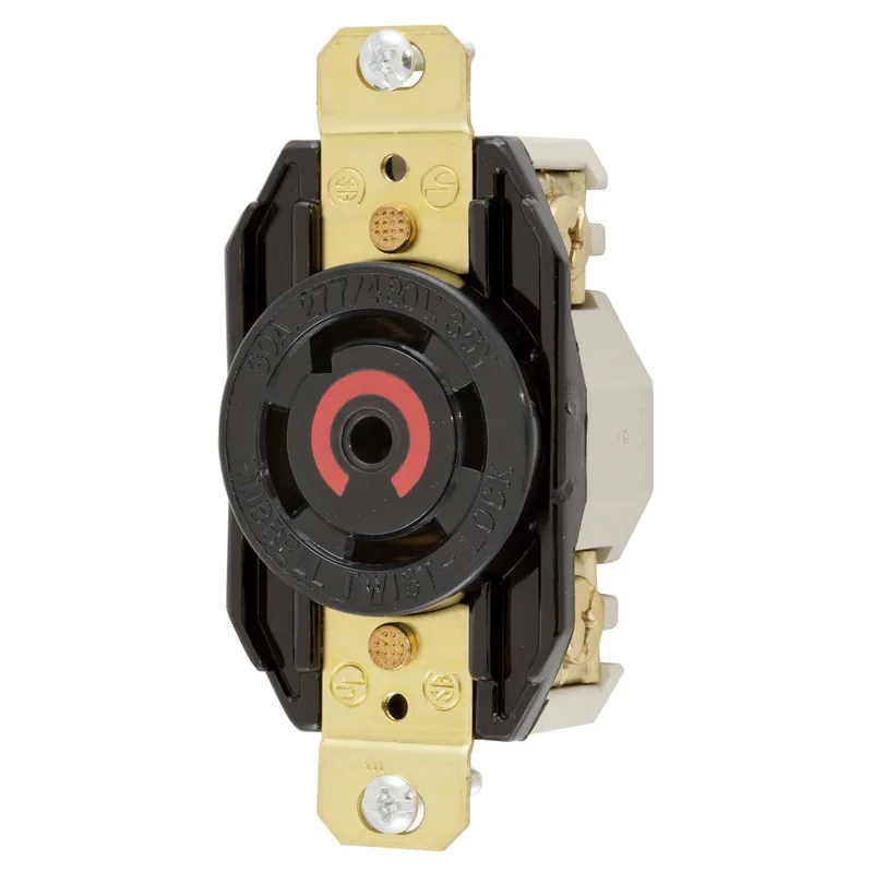 SK0488328-US20260702-105043-0 Hubbell HBL2820 HUB Locking SGL RCPT NEMA L22-30R - Image 1