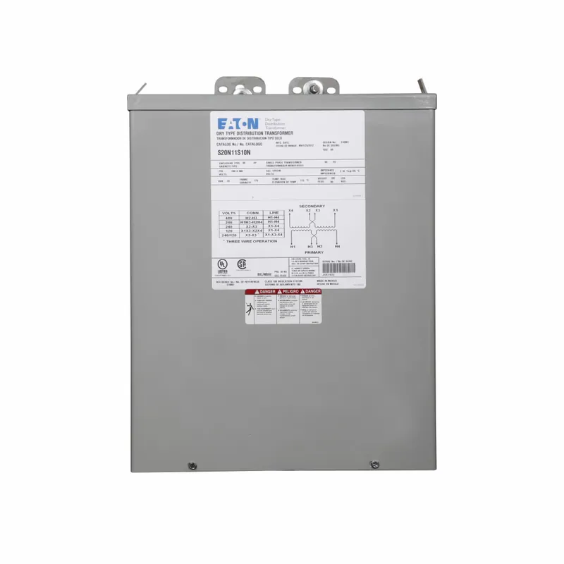 Eaton S20N11S15N Type EP XFMR 15KVA Power Distribution Transformer 240/480V 120/240V