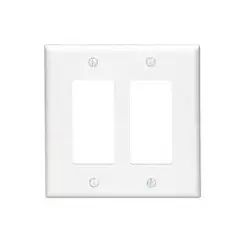 Leviton PJ262-I 2-Gang Decora GFCI Wallplate Midway Size Replacement MPN