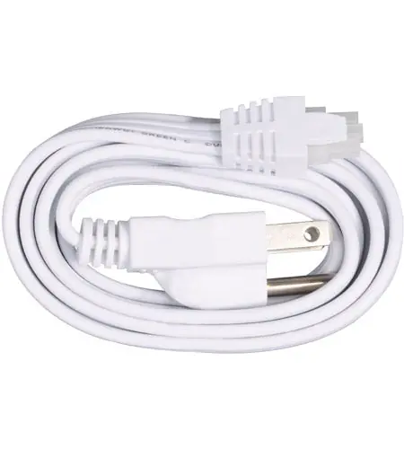 AFX XLCP60WH Noble Pro NLLP Replacement Cord and Plug, 60 in, For Use With NLLP Series Line Voltage Task Lighting