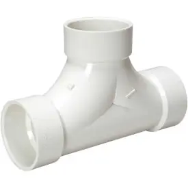 Mueller 05238 Streamline 2-Way Cleanout Tee 4 in Hub SCH 40/STD PVC