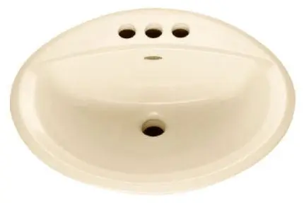 American Standard 0476.028.021 Aqualyn Drop-In Sink with 4 in Faucet Hole Spacing