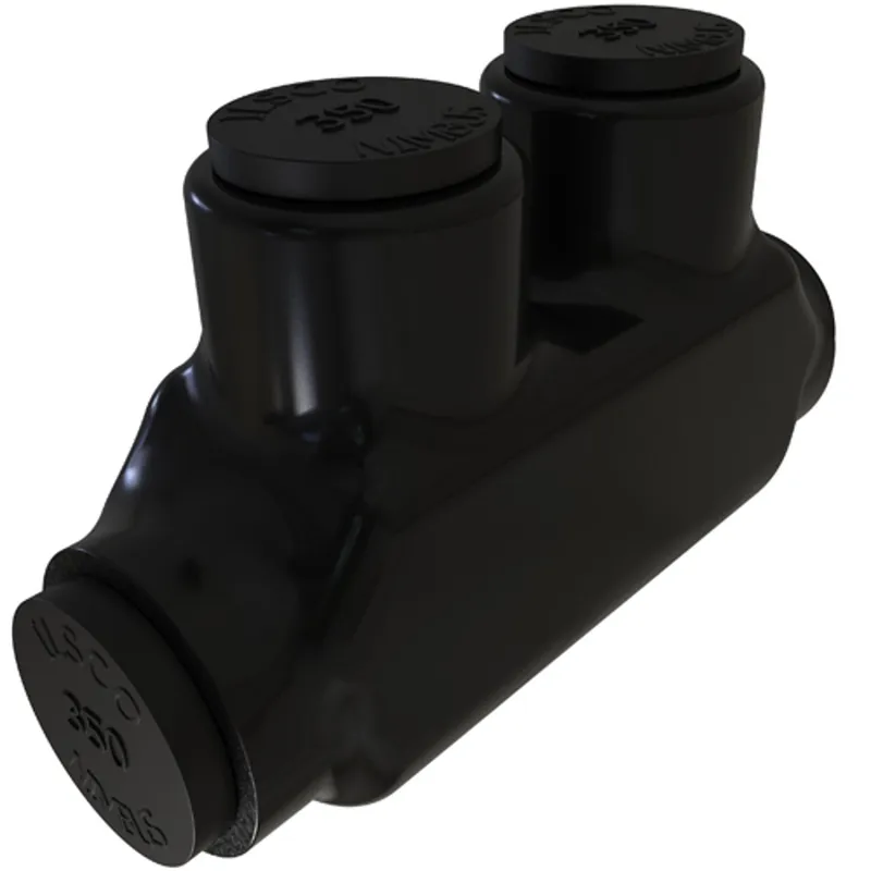 SK0488865-US20260702-105043-0 ILSCO PBT-350 Nimbus Insulated Aluminum In-Line Splicer-Reducer Connector, Conductor Range 350-6, 2 Ports, Tin Plated - Image 1