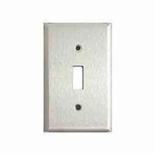 Mulberry 97071 Standard Wallplate, 1 Gang, 4-1/2 in H x 2-3/4 in W, 430 Stainless Steel