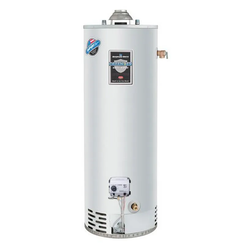 Bradford White RG140T6N FVIR Defender Safety System 34000 BTU 40 Gal Natural Gas Water Heater