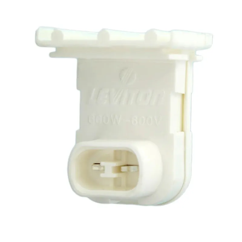 SK0489194-US20260702-105043-0 Leviton 13551-NW Horizontal Fluorescent Lampholder 600 Volt 660 Watt Pedestal Slide-On Mount White - Image 1