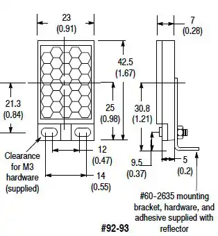SK0489203-US20260702-105043-0 Rockwell Automation 92-93 Allen Bradley Reflector for Photoelectric Sensor - Image 1