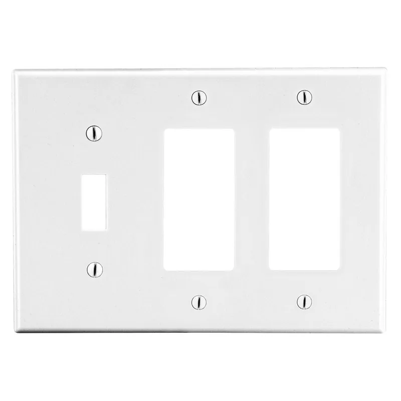 Hubbell P1262W Wallplate 3-Gang Standard Replacement MPN