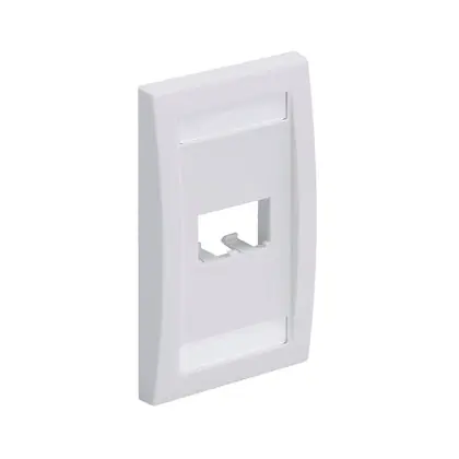 SK0489410-US20260702-105043-0 Panduit CFPE2IWY Mini-Com Executive Series Flat Vertical Faceplate - Image 1
