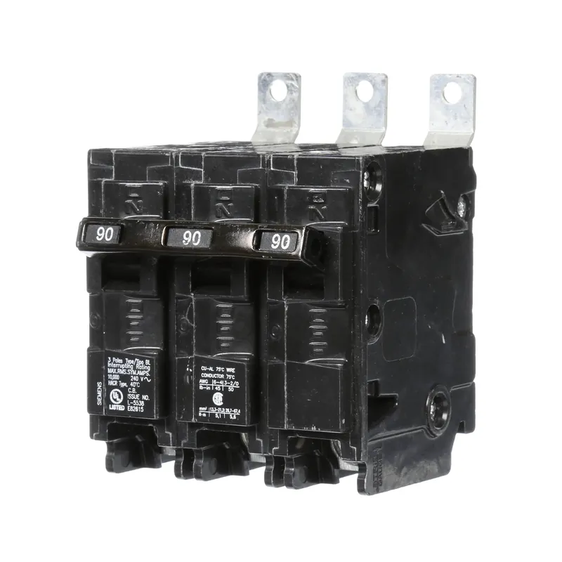 Siemens B390 Low Voltage Molded Case Circuit Breakers - Type BL, 3-Pole, 90A, 240VAC