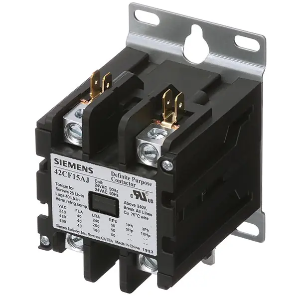 SK0489501-US20260702-105043-0 Siemens 42CF15AG Contactor, 42DP, 40A, 2P, Open, 240V - Image 1