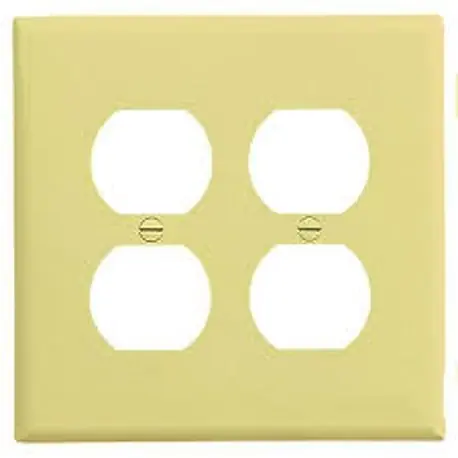 EATON 2050V-BOX Eaton Wiring Devices 2000 Mid-Sized Receptacle Wallplate 2 Gangs