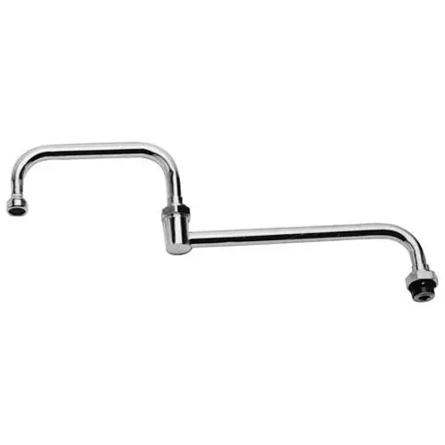 T&S Brass 068X Double Joint Swing Nozzle With Steam Regulator Outlet, 12 Back Section, 6 Front Section, 18 Overall Length