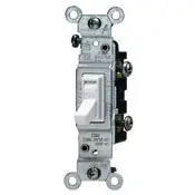 SK0489839-US20260702-105043-0 Leviton 1451-2E Toggle Switch, 120 VAC, 15 Amp, Black - Image 1