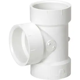 SK0489867-US20260702-105043-0 Mueller 06415 Streamline Flush Cleanout Tee 3 in Hub x FNPT SCH 40/STD PVC - Image 1