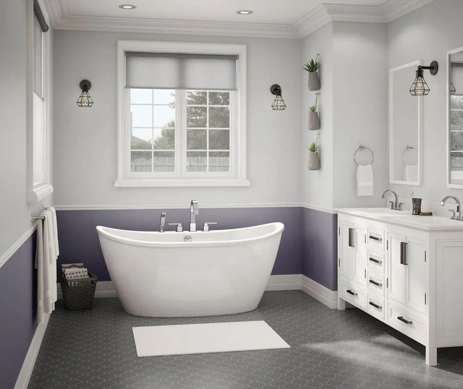 SK0489885-US20260702-105043-0 MAAX 106192-000-002 Delsia 60 x 32 in Freestanding Bathtub with Center Drain - Image 1