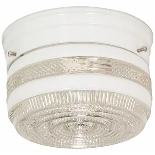 SK0490032-US20260702-105043-0 SATCO 77/097 Flush Mount Lighting 1 A19 Incandescent Lamp 120 VAC - Image 1