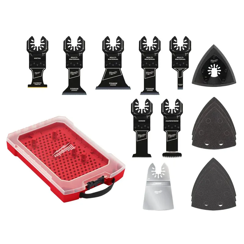 Milwaukee 49-10-9114 OPEN-LOK Multi-Tool Blade Variety Kit with Modular Case 15PC