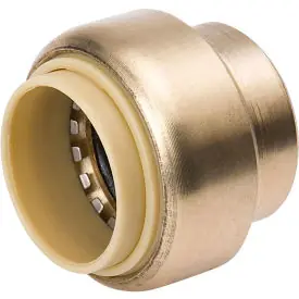 SK0490137-US20260702-105043-0 Mueller 633-004 Cap, Push-Fit, Brass, 3/4 in - Image 1