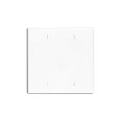 Leviton 80725-T 2-Gang No Device Blank Wallplate Box Mounted Light Almond