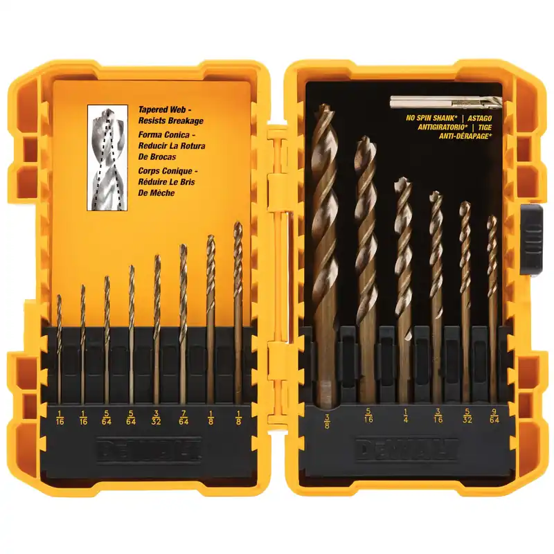 SK0490227-US20260702-105043-0 DeWalt DW1169 Drill Bit Set Pilot Point 14 Pieces - Image 1
