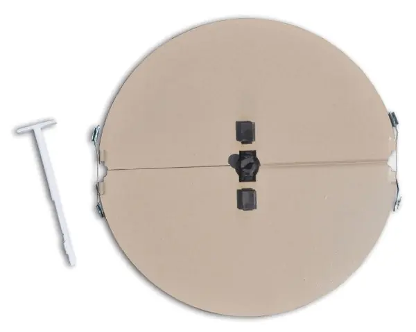 SK0490436-US20260702-105043-0 TRUaire 802-12 Butterfly Damper With Mounting Clips, 12 in Damper, Steel - Image 1