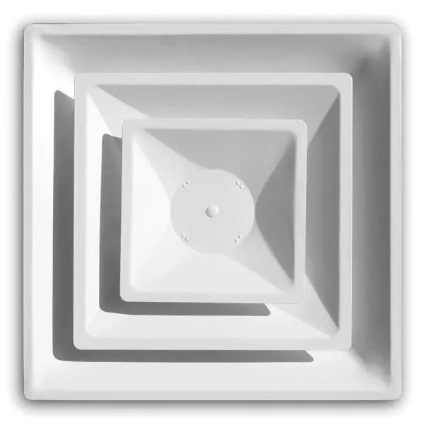 SK0490512-US20260702-105043-0 TRUaire 2003CD/14IN/RAD 2-Cone Step-Down Supply Diffuser, 24 x 24 in - Image 1
